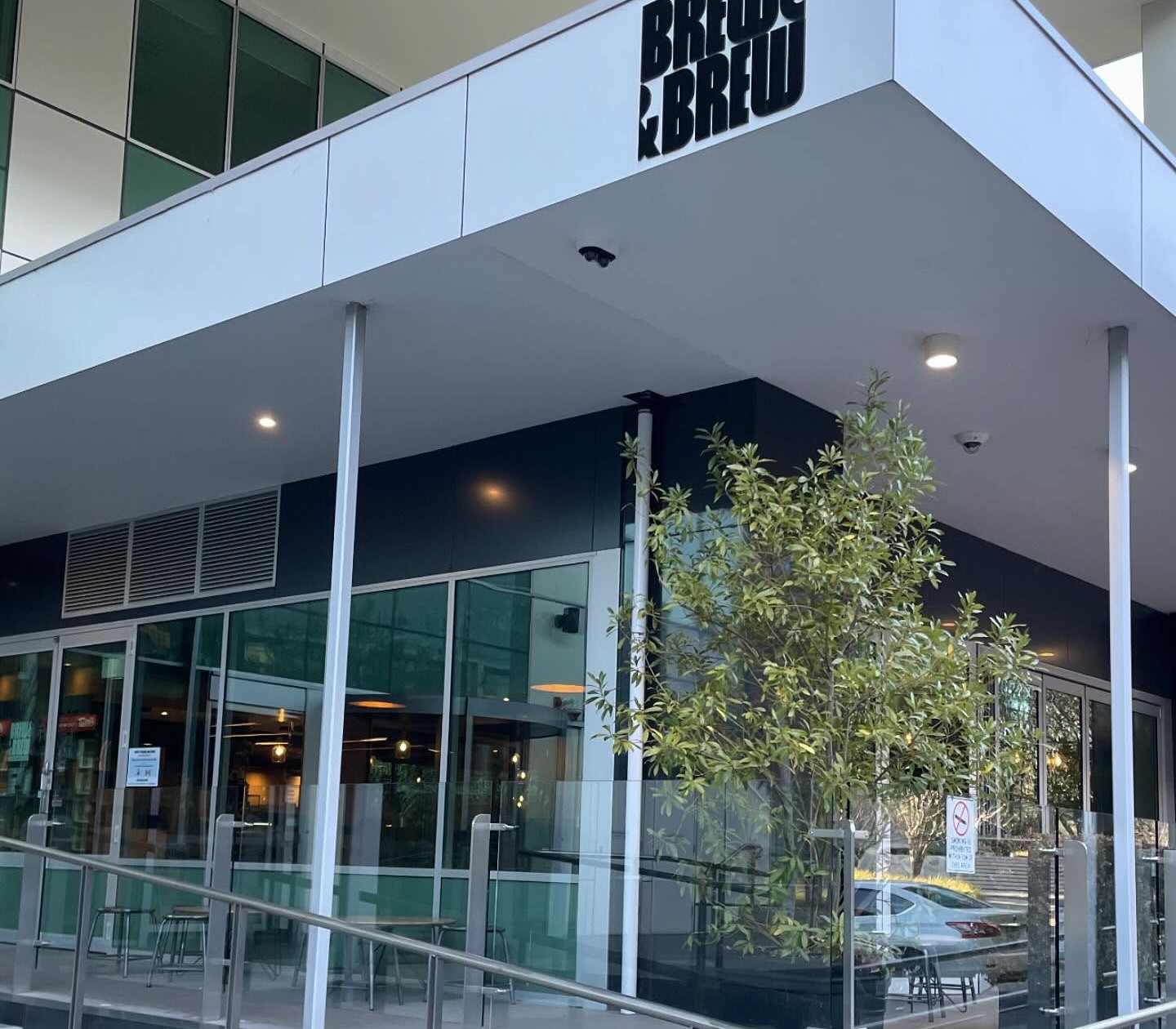 Brew & Brew café and bar exterior in Canberra